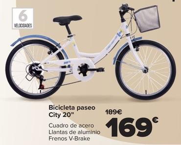 Oferta de Bicicleta Paseo City 20" por 169€ en Carrefour