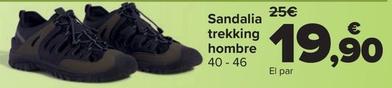 Oferta de Sandalia Trekking Hombre por 19,9€ en Carrefour