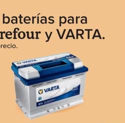 Oferta de Carrefour Y Varta - En Todas Las Baterías Para Automóvil  en Carrefour