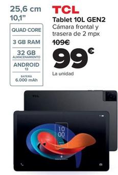 Oferta de Tcl - Tablet 10L Gen2 por 99€ en Carrefour
