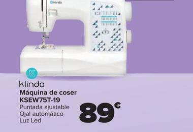 Oferta de Klindo - Máquina De Coser  KSEW75T-19 por 89€ en Carrefour