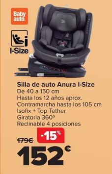 Oferta de Babyauto - Silla De Auto Anura I-Size por 152€ en Carrefour