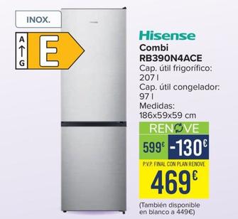 Oferta de Hisense - Combi RB390N4ACE por 469€ en Carrefour