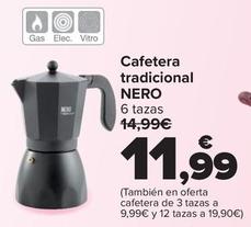 Oferta de Cafetera Tradicional Nero por 11,99€ en Carrefour