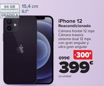 Oferta de Apple - Iphone 12  Reacondicionado por 399€ en Carrefour