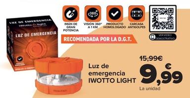 Oferta de Iwotto Light - Luz De Emergencia   por 9,99€ en Carrefour