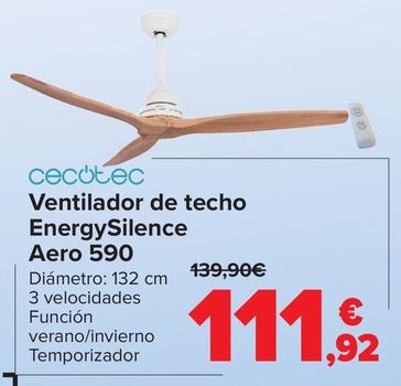 Oferta de Cecotec - Ventilador De Techo  Energysilence Aero 590 por 111,92€ en Carrefour
