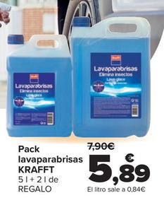 Oferta de Krafft - Pack Lavaparabrisas por 5,89€ en Carrefour