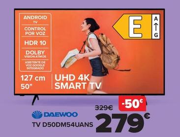 Oferta de Daewoo - Tv D50DM54UANS por 279€ en Carrefour