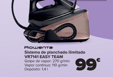Oferta de Rowenta - Sistema De Planchado Ilimitado VR7141 Easy Team por 99€ en Carrefour