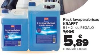 Oferta de Krafft - Pack Lavaparabrisas por 5,89€ en Carrefour