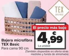 Oferta de Tex - Bajera Microfibra Basic por 4,99€ en Carrefour