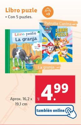 Oferta de Libro Puzle por 4,99€ en Lidl