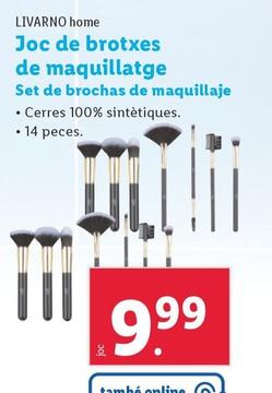 Oferta de Livarno - Home Set De Brochas De Maquillaje por 9,99€ en Lidl