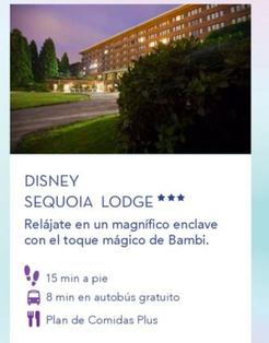Oferta de Disney - Sequoia Lodge en Viajes Tejedor