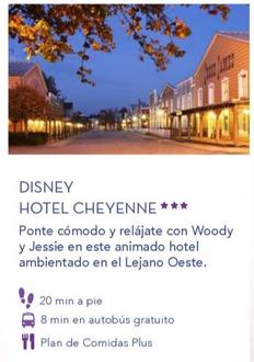 Oferta de Disney - Hotel Cheyenne en Viajes Tejedor