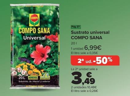 Oferta de Compo Sana - Sustrato Universal   por 6,99€ en Carrefour