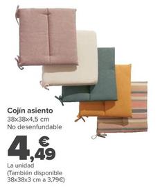 Oferta de Cojin Asiento por 4,49€ en Carrefour
