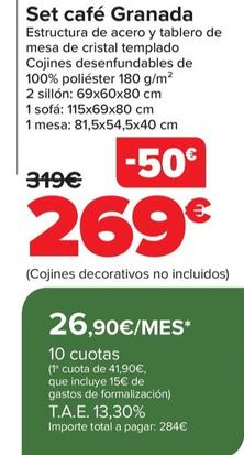 Oferta de Set Cafe Granada por 269€ en Carrefour