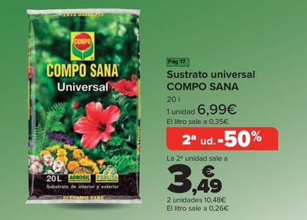 Oferta de Compo Sana - Sustrato Universale por 6,99€ en Carrefour