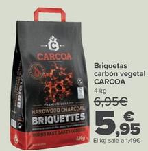 Oferta de Carcoa - Briquetas Carbón Vegetal! por 5,95€ en Carrefour