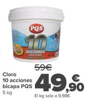 Oferta de Pqs - Cloro 10 Acciones Bicapa por 49,9€ en Carrefour