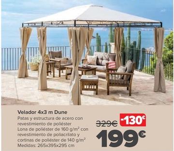 Oferta de Velador 4x3 M Dune por 199€ en Carrefour
