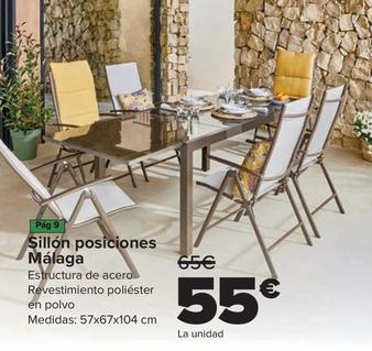 Oferta de  Málaga - Sillón Posiciones por 55€ en Carrefour