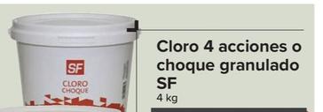 Oferta de Cloro 4 acciones o choque granulado SF por 24,9€ en Carrefour