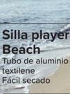 Oferta de Silla playera Beach por 19,9€ en Carrefour