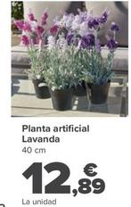Oferta de Planta Artificial Lavanda por 12,89€ en Carrefour