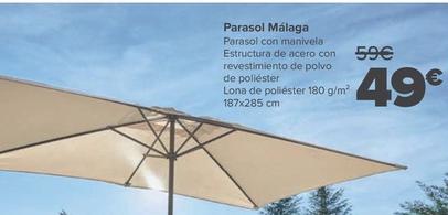 Oferta de Parasol Málaga por 49€ en Carrefour