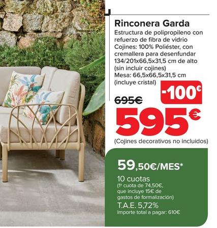 Oferta de Rinconera Garda por 595€ en Carrefour