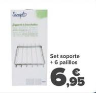 Oferta de Set Soporte  + 6 Palillos por 6,95€ en Carrefour