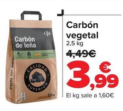 Oferta de Carbón Vegetal por 3,99€ en Carrefour