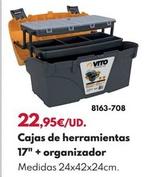 Oferta de Caja De Herramientas 17" + Organizador  por 22,95€ en BricoCentro