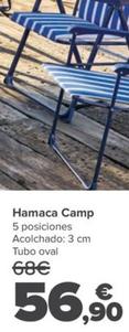 Oferta de Hamaca Camp por 56,9€ en Carrefour