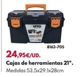 Oferta de Caja De Herramientas 21" por 24,95€ en BricoCentro