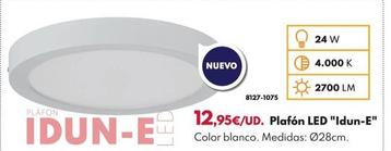 Oferta de Plafon LED "Idun-E" por 12,95€ en BricoCentro