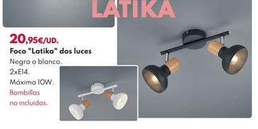 Oferta de Foco "Latika" Dos Luces  por 20,95€ en BricoCentro