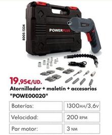Oferta de Power Plus - Atornillador + Maletín + Accesorios "POWE00020" por 19,95€ en BricoCentro