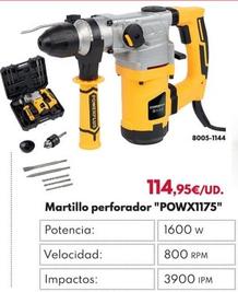 Oferta de Power Plus - Martillo Perforador "POWX1175" por 114,95€ en BricoCentro
