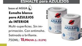 Oferta de Esmalte Blanco Para Azulejos por 15,95€ en BricoCentro