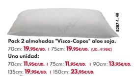 Oferta de Pack 2 Almohadas por 19,95€ en BricoCentro
