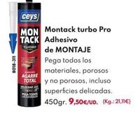 Oferta de Montack Turbo Pro Adhesivo por 9,5€ en BricoCentro