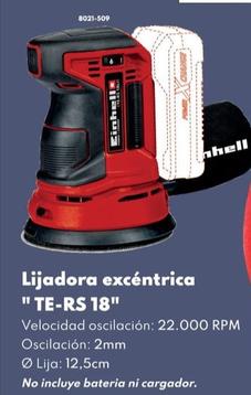 Oferta de Lijadora Excéntrica "TE-RS 18" por 59,95€ en BricoCentro
