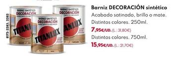 Oferta de Barniz Decoracion Sintetico por 7,95€ en BricoCentro