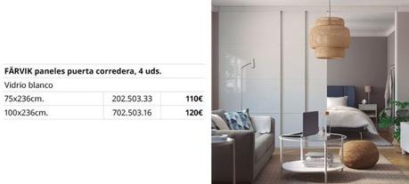 Oferta de Ikea - Paneles Puerta Corredera por 110€ en IKEA