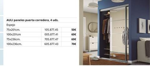 Oferta de Ikea - Paneles Puerta Corredera por 50€ en IKEA