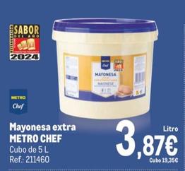 Oferta de Metro Chef - Mayonesa Extra por 3,87€ en Makro